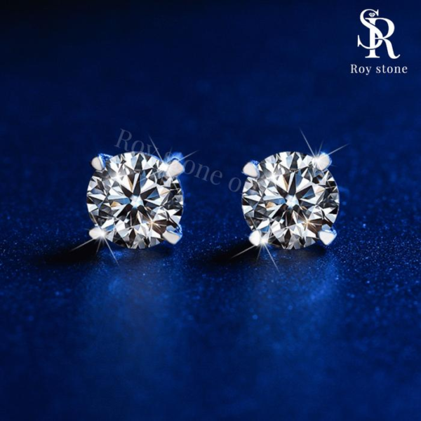 Simple Stud Earrings - Image 2