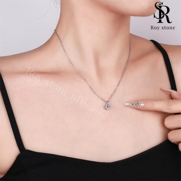 Classic Solitaire Necklace - Image 4