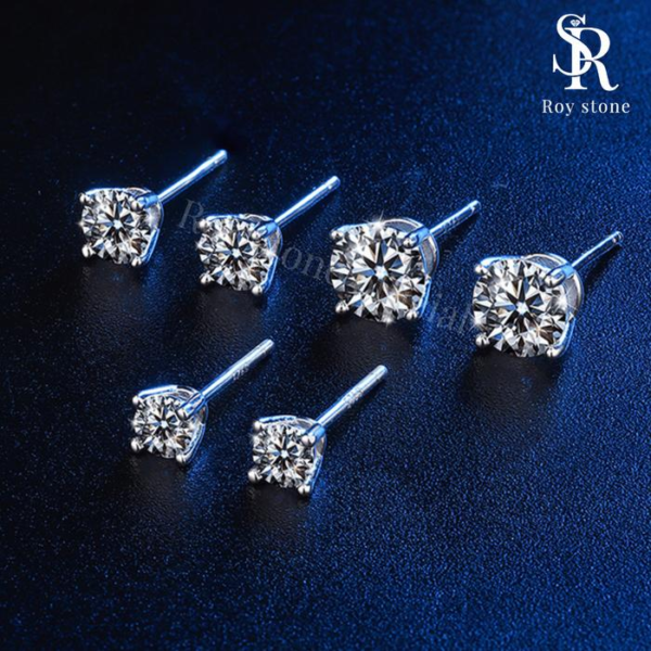 Simple Stud Earrings - Image 3