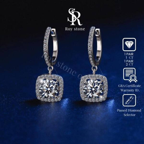 New Glam Square Earrings