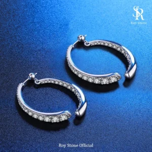Anting French Moissanite