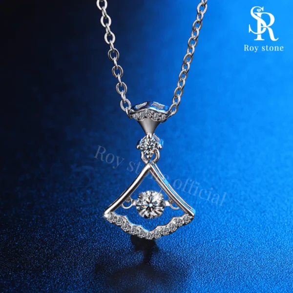 Kalung Fish Tail Moissanite