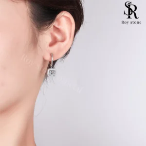 Anting New Glam Square Moissanite - Image 4