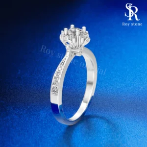 Cincin Little Flower Moissanite - Image 3