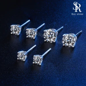 Anting Simple Stud Moissanite