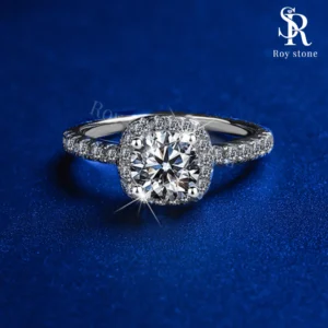 Cincin Luxury Square Moissanite