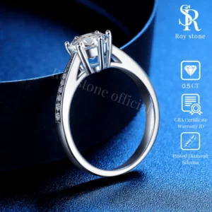 Cincin Hana Moissanite