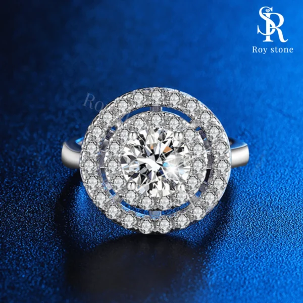 Cincin Luminous Moissanite