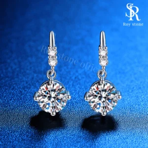 Anting Whole Tear Drop Moissanite