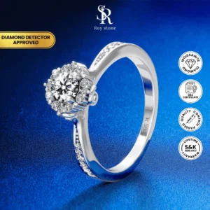 Cincin Little Flower Moissanite - Image 4