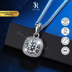 Kalung Glam Square Moissanite - Image 4