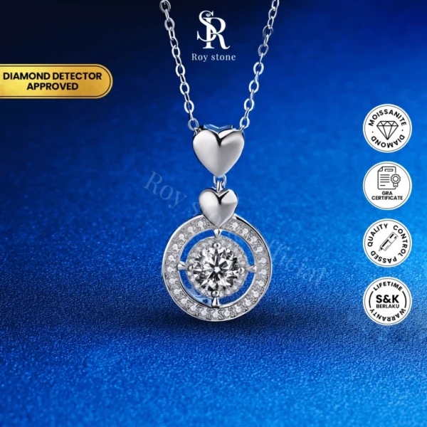Kalung Vintage Moissanite