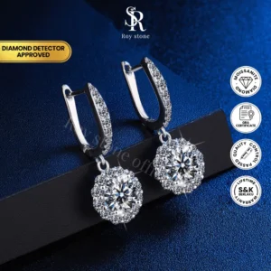 Anting Flower Moissanite - Image 5