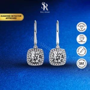 Anting Luxury Square Moissanite