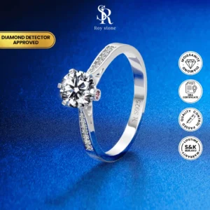 Cincin Emily Moissanite - Image 4