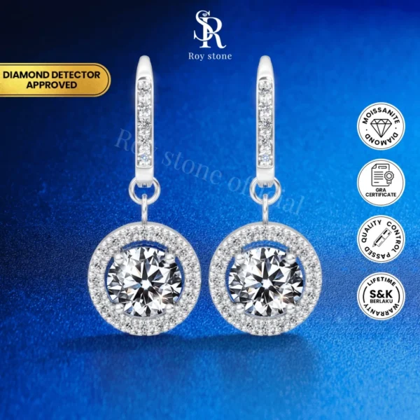 Anting Princess Moissanite
