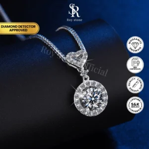 Kalung Luxury Round Moissanite - Image 4
