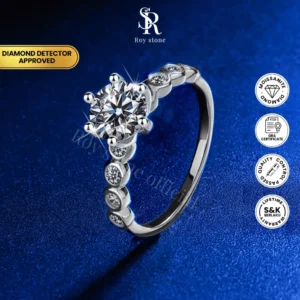 Cincin Elizabeth Moissanite - Image 5