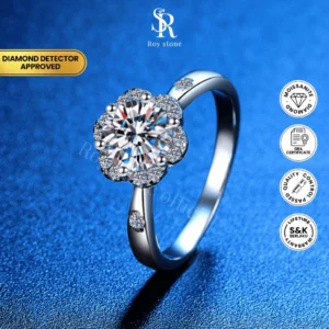 Cincin Daisy Moissanite - Image 5