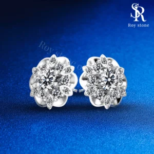 Anting Sakura Moissanite - Image 2