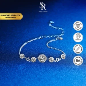 Gelang Luxury Round Moissanite
