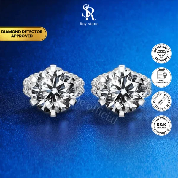 Anting Queen Moissanite