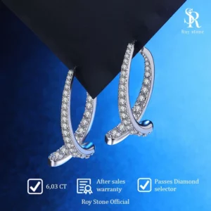 Anting French Moissanite - Image 4